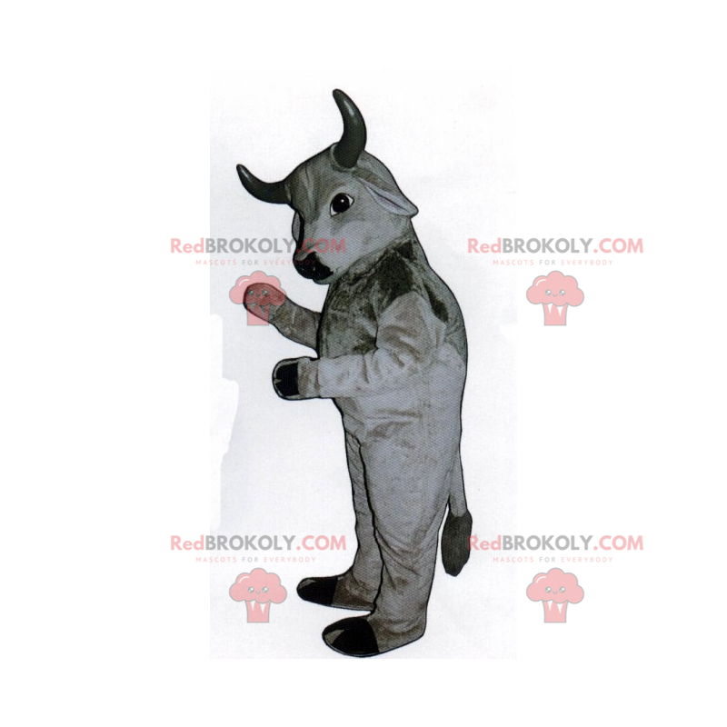 Grå tyr maskot - Redbrokoly.com