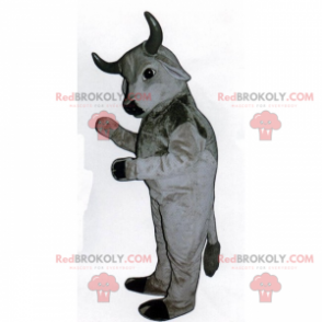 Graues Bullenmaskottchen - Redbrokoly.com