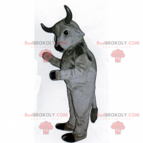 Gray bull mascot - Redbrokoly.com