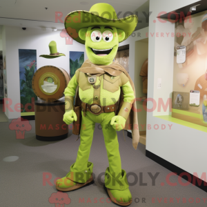 Postava maskota Lime Green...