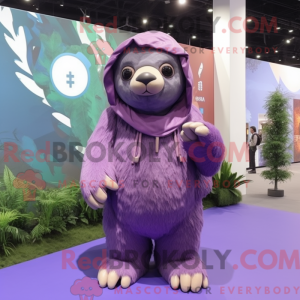 Disfraz de mascota Purple...
