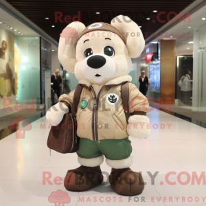 Personaggio mascotte beige...