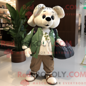 Traje de mascota de trébol...