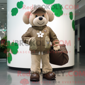 Personaggio mascotte beige...