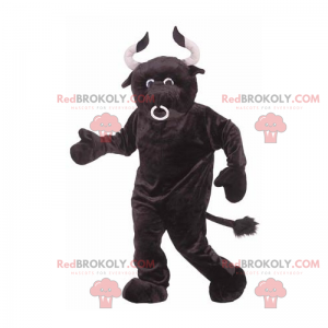 Mascotte de taureau noir - Redbrokoly.com