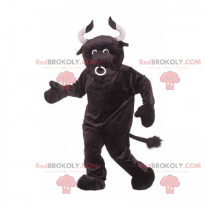 Mascotte zwarte stier - Redbrokoly.com