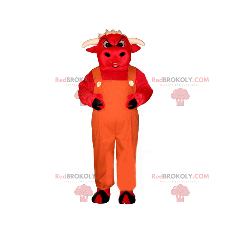 Red Bull Maskottchen in Overalls - Redbrokoly.com