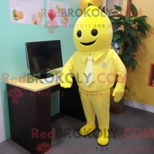Lemon Yellow Computer...