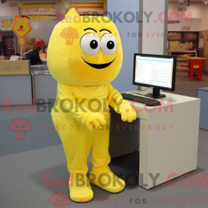 Citronově žlutá Postava...