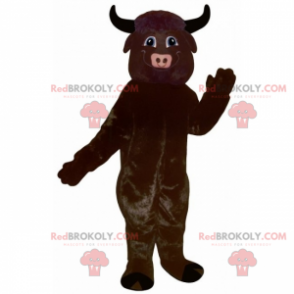 Einfarbiges Bullenmaskottchen - Redbrokoly.com