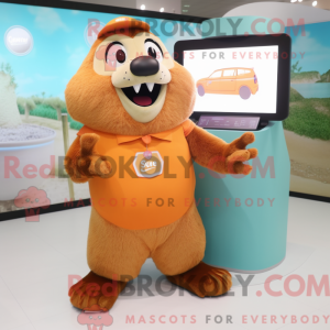 Maskotka Peach Beaver z...