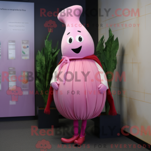 Pink majroe maskot kostume...
