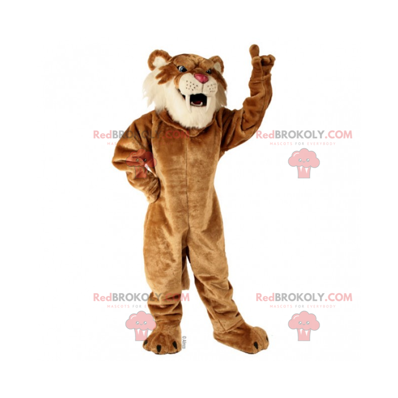 Saber tooth tiger mascot - Redbrokoly.com