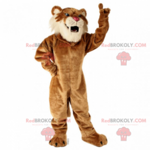 Saber tooth tiger mascot - Redbrokoly.com