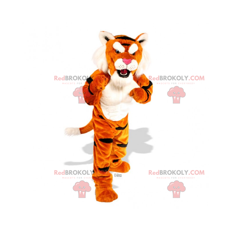 Soft-haired tiger mascot - Redbrokoly.com