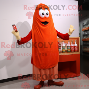 Orange flaske ketchup...