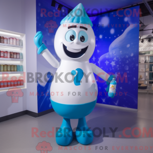 Blue Bottle Of Milk maskot...