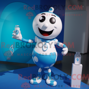 Blue Bottle Of Milk maskot...