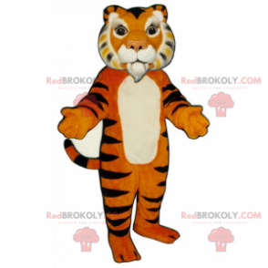 Maskot tygr s bílou kozou - Redbrokoly.com