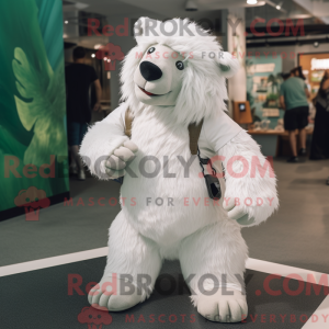 White Sloth Bear mascot...