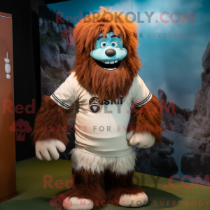 Rust Yeti-maskotdraktfigur...