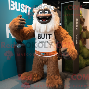 Rust Yeti-maskotdraktfigur...