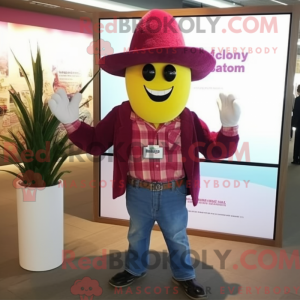 Costume de mascotte Magenta...