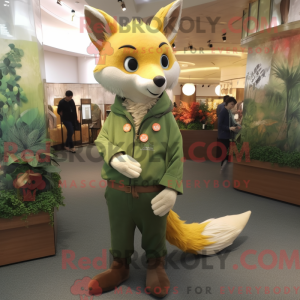 Olive Fox maskot kostume...