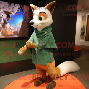 Olive Fox maskot kostume...
