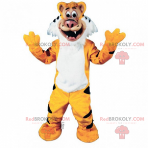 Mascote tigre com listras - Redbrokoly.com