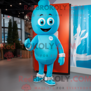 Disfraz de mascota Sky Blue...