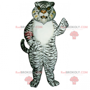 Maskotka śnieżny tygrys - Redbrokoly.com