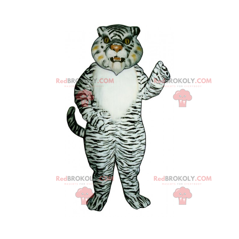 Mascota del tigre de nieve - Redbrokoly.com