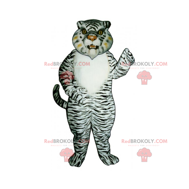 Sne tiger maskot - Redbrokoly.com