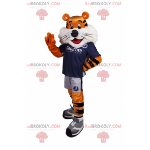 Tijgermascotte in voetbalkleding - Redbrokoly.com