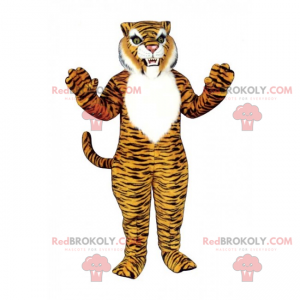 Mascotte de tigre féroce - Redbrokoly.com