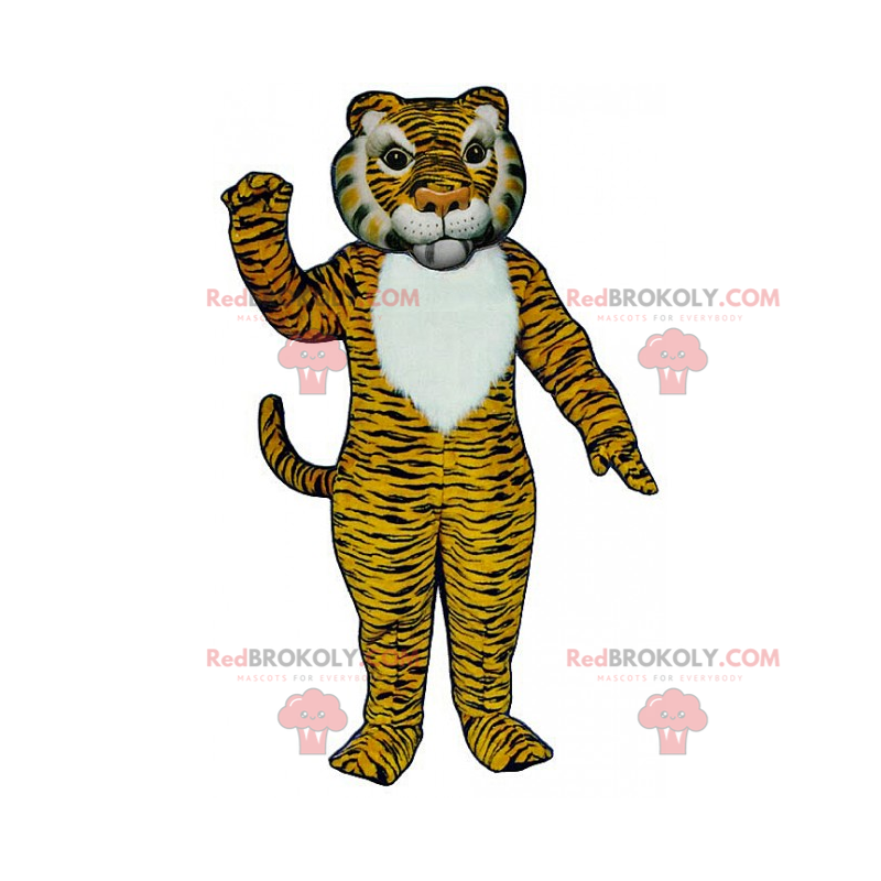 Mascotte de tigre jaune et noir - Redbrokoly.com Mascotte de tigre jaune et noir - Redbrokoly.com