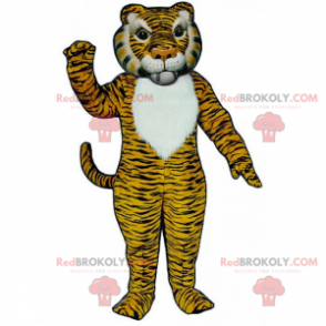 Yellow and black tiger mascot - Redbrokoly.com