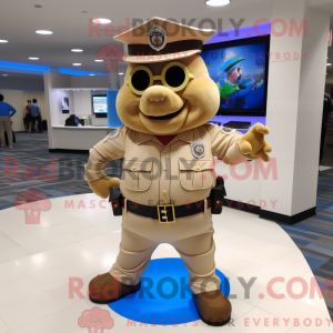 Postava maskota Tan Police...