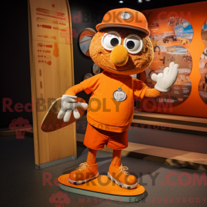Orange Skateboard maskot...