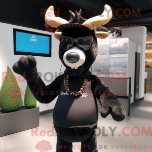 Mascotte de renne noir...