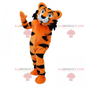 Mascotte de tigre orange - Redbrokoly.com