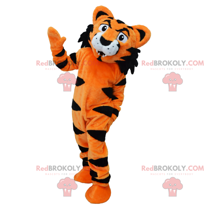Mascote tigre laranja - Redbrokoly.com