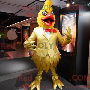 Máscara Gold Roosters com...