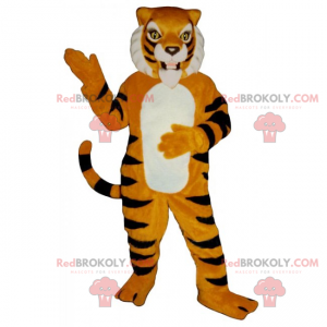 Mascotte de tigre orange et noir - Redbrokoly.com