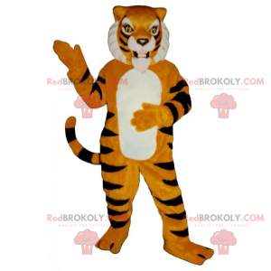 Oranje en zwarte tijger mascotte - Redbrokoly.com