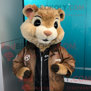 Tan Hamster-mascottekostuum...