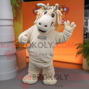 Costume mascotte de Quagga...