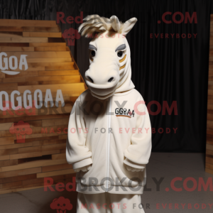 Kremowa maskotka Quagga...
