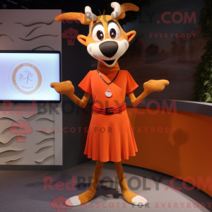 Gazelle maskot kostume...